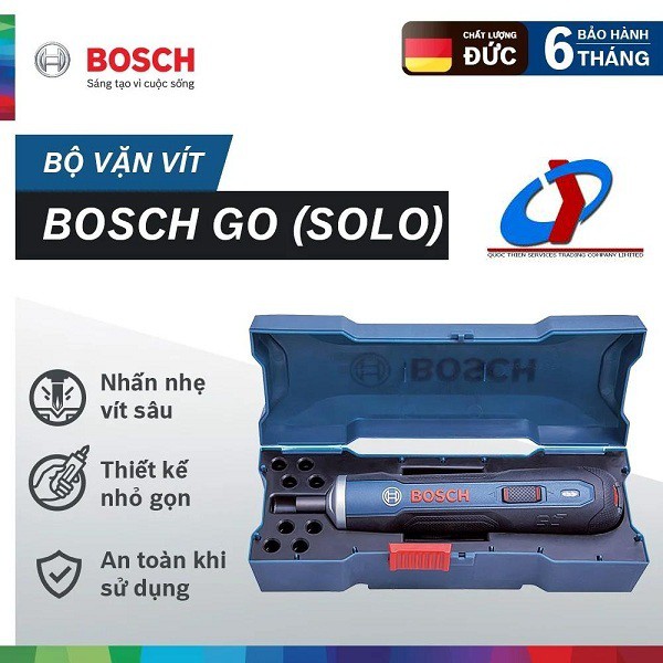 Máy vặn vít dùng pin Bosch Go kèm 1 mũi vặn vít [BẢO HÀNH 6 THÁNG CHÍNH HÃNG]