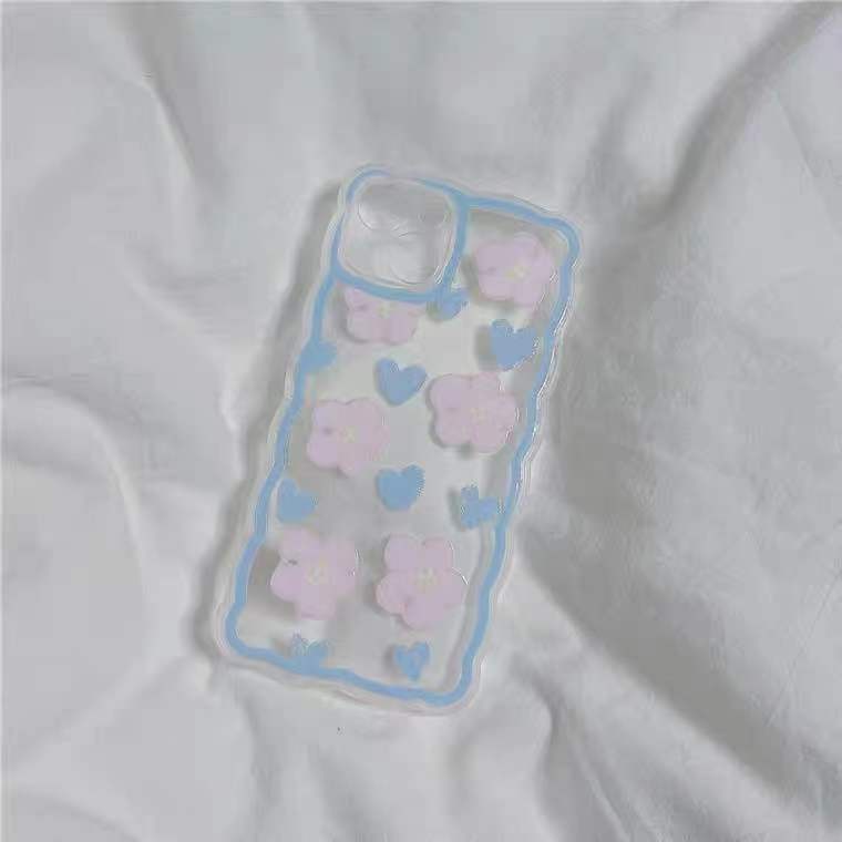Ốp Điện Thoại Silicon TPU Mềm Trong Suốt Họa Tiết Hoa Cho IPhone 13 12 Mini 11 10 Pro XS Max X XR 8 7 6 6S Plus SE 2020