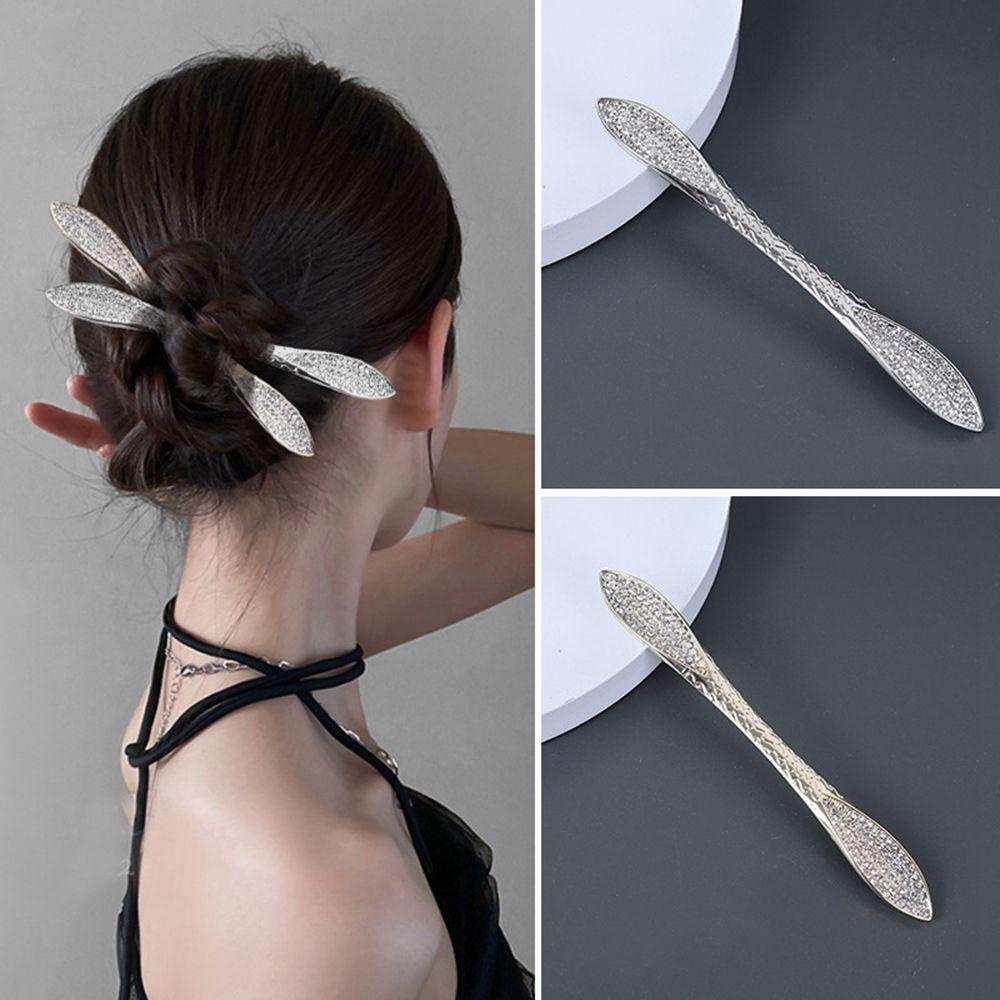 Trâm Cài Tóc Bằng Kim Loại Màu Bạc Phong Cách Hanfu Cổ Điển|Kẹp Tóc Phong Cách Trung Hoa Xinh Xắn Cho Nữ