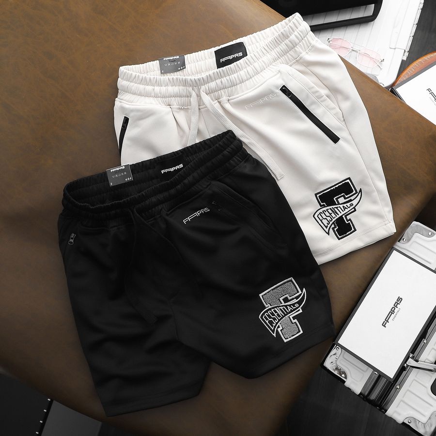 Quần Shorts BiB In Thêu Logo Kèm Khóa Kèo Cực Kỳ Năng Động Tinh Tế - FAPAS