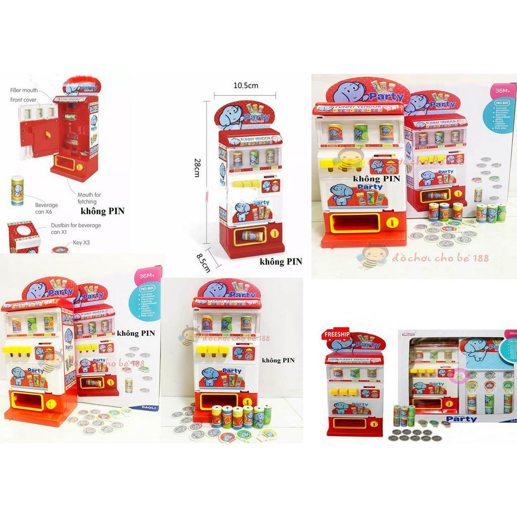 Đồ chơi trẻ em - đồ chơi máy bán nước tự động, máy bán hàng tự động, con voi