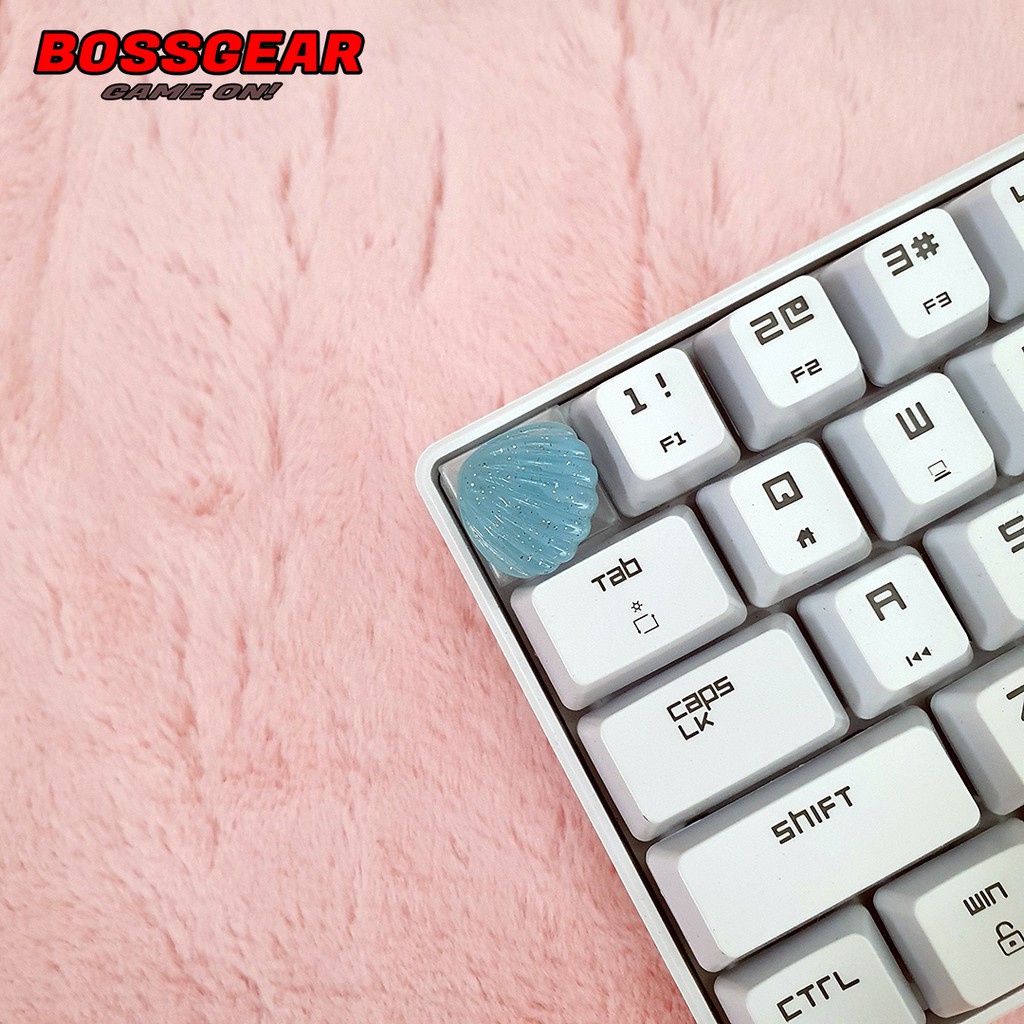 Keycap Lẻ hình vỏ sò ngũ sắc cực đẹp và dễ thương ( keycap resin độc lạ )( Keycap Artisan )