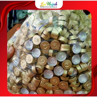 10 nắp nhôm vàng đóng lọ thú y cổ ,lọ thuóc gà ngành thú y 5ml 10ml 20ml 50ml 100ml