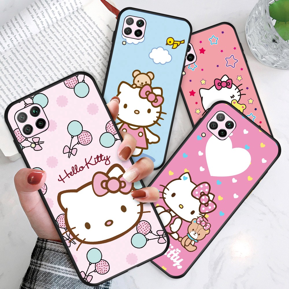 Huawei Nova 2 3i 3E 3 Plus Nova 2i 2S Lite huawie For Soft Case Silicone Casing TPU Cute Cartoon Hello Kitty KT Cat Sugar Girl Lovely Phone Full Cover simple Macaron matte