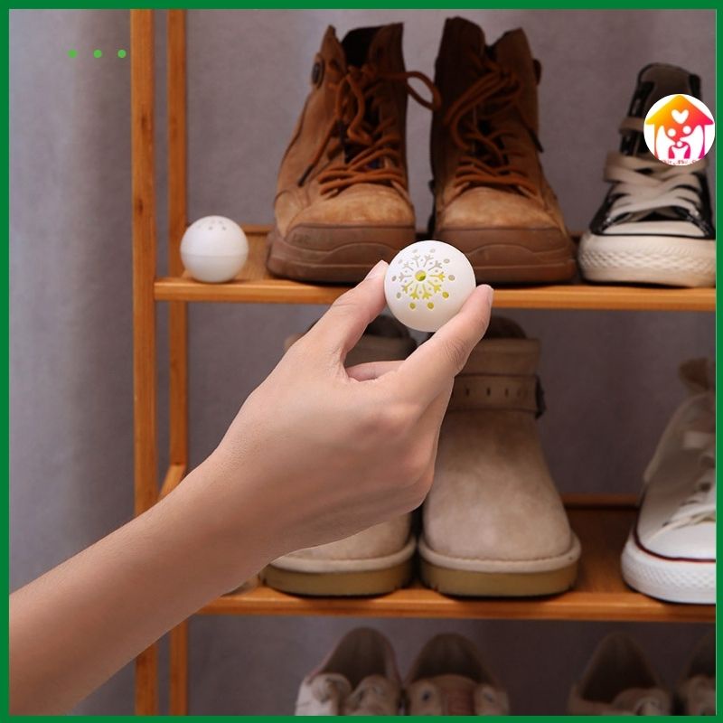 Viên bóng tròn khử mùi diệt khuẩn hút ẩm giày dép-hương thơm trà xanh