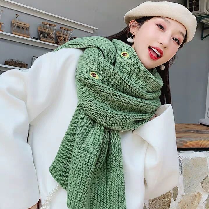Khăn Len Quàng Cổ Ấm Áp Xinh Xắn Dành Cho Nữ