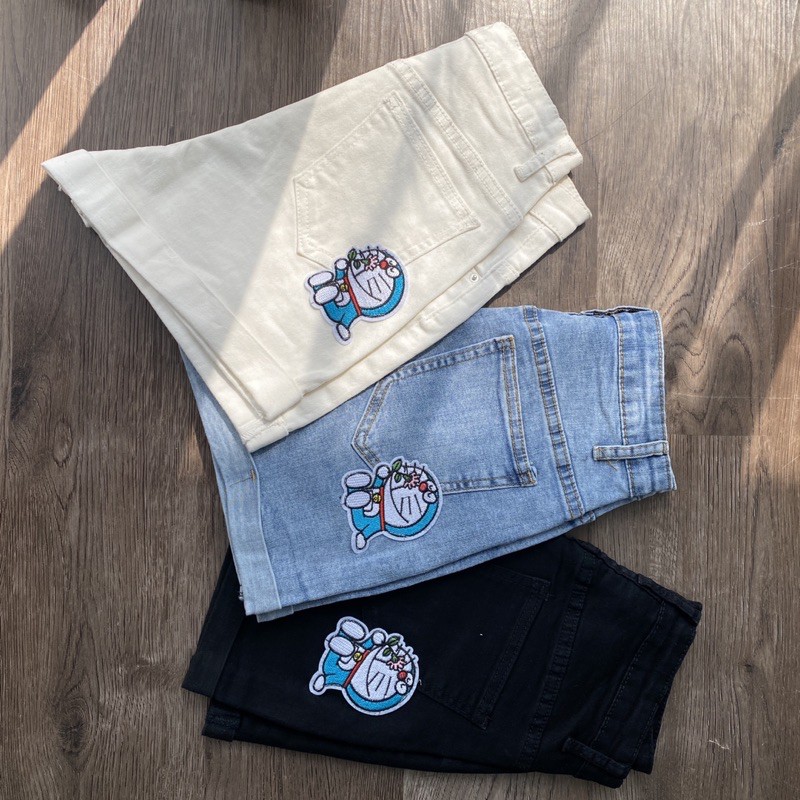 [SALE UP TO 50%] LEN clothing quần short jeans doraemon 3 màu 8046-8047-8048
