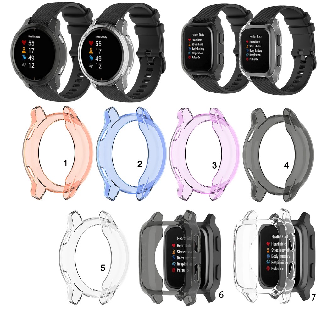 Ốp Bảo Vệ Bằng TPU Trong Suốt Dành Cho Garmin Venu Sq 2