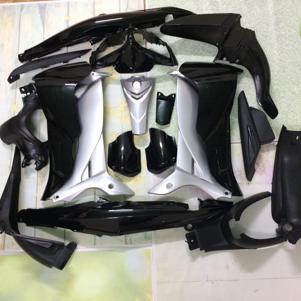 Bộ dàn áo xe Jupiter MX, yamaha JUPITER GAVITA ,màu  ĐEN BẠC -nhựa ABS nguyên sinh cao cấp LOẠI TỐT