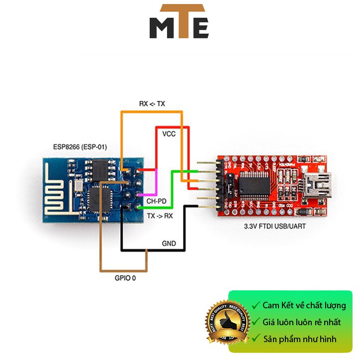 Mạch Thu Phát Wifi ESP8266 ESP-01