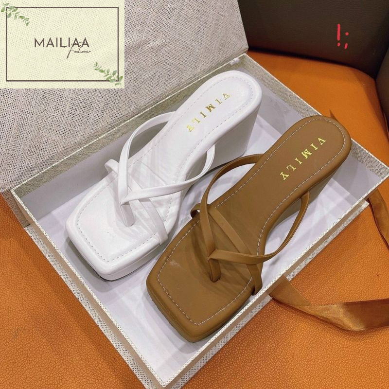 Dép nữ đế xuồng 7 phân MAILIAA quai kẹp xỏ ngón dễ thương