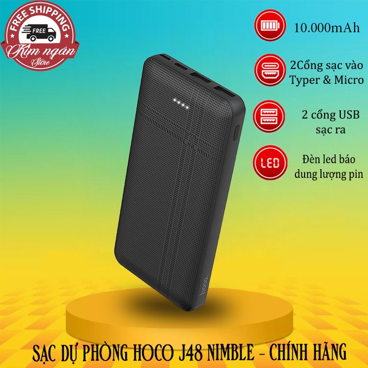 Pin sạc dự phòng 10000mAh Hoco CJ4 hàng chính hãng | BigBuy360 - bigbuy360.vn