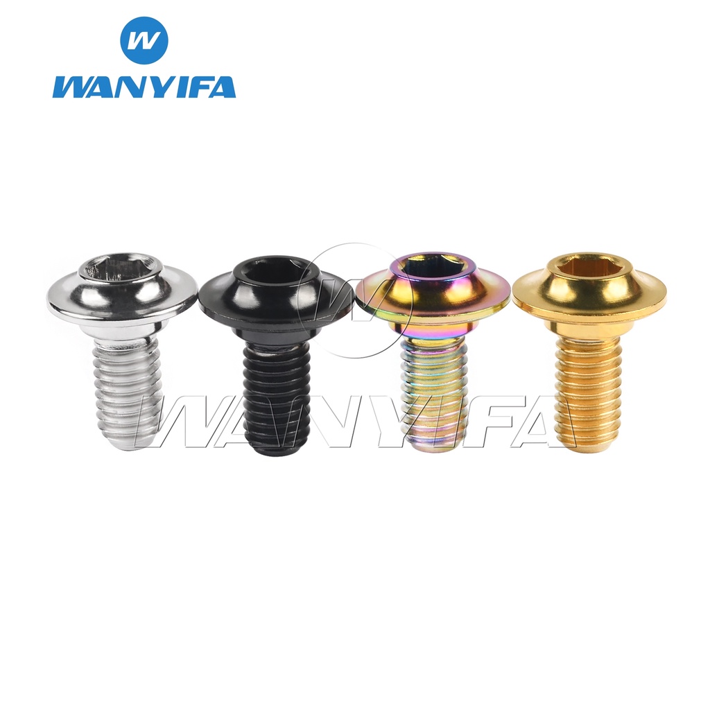 Bộ ốc vít WANYIFA M5 bằng titan chuyên nghiệp cho đệm phanh xe đạp địa hình C GR5