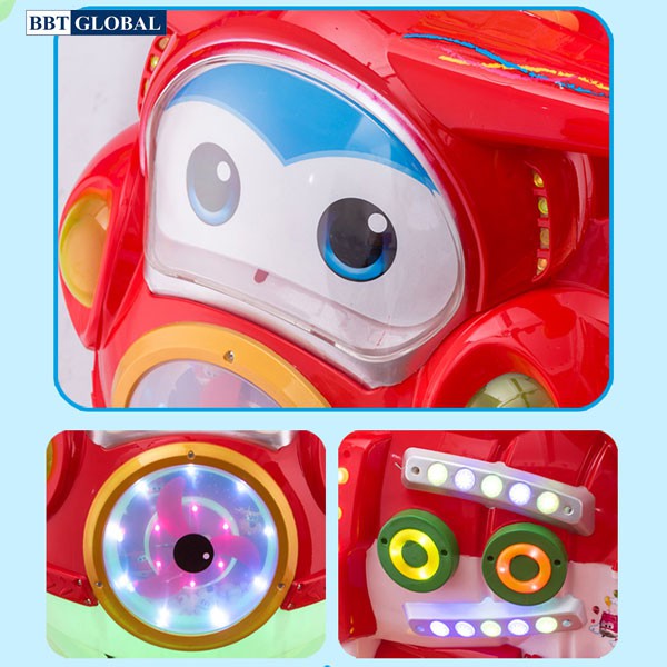 Đồ chơi nhún điện cho bé hình máy bay BBT Global NDNK-1008