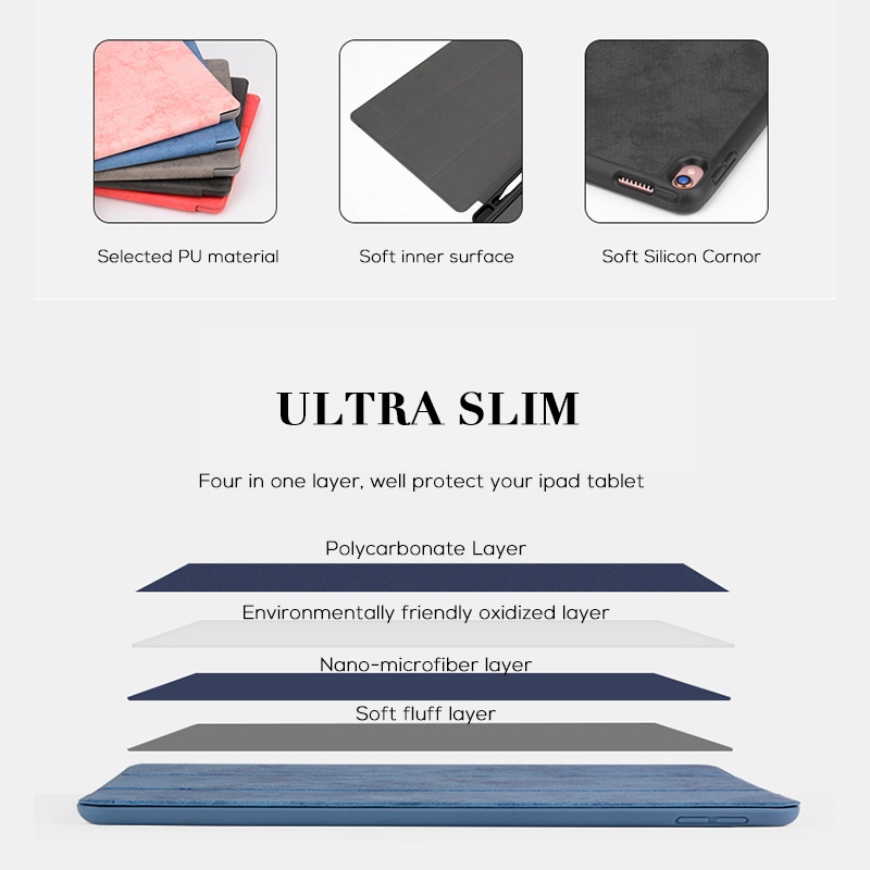 Ốp Máy Tính Bảng Da Từ Tính Lật Tự Động Bật / Tắt Cho iPad Pro 12.9 "inch 2018 2015 2017 Pro 12.9 M2 2022