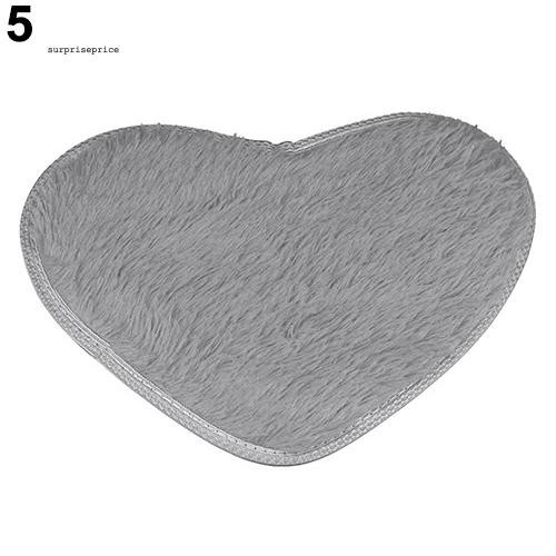 Thảm lót sàn chống trượt hình trái tim dễ thương