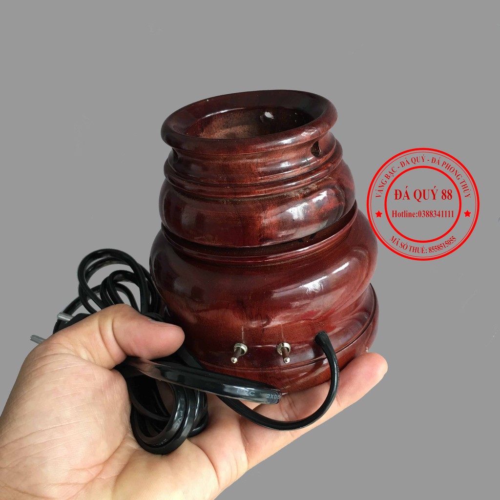 Đế Để Cầu Phong Thủy Có Đèn Led 3 Màu Xoay Tự Động