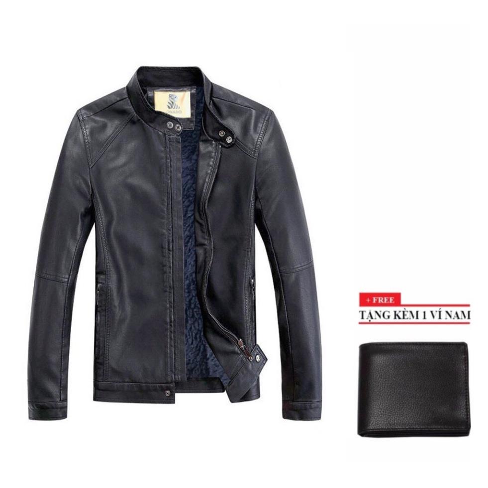 Áo Khoác Da nam hàn quốc Modelfashion AK598101 - Tặng ví - hàng như hình