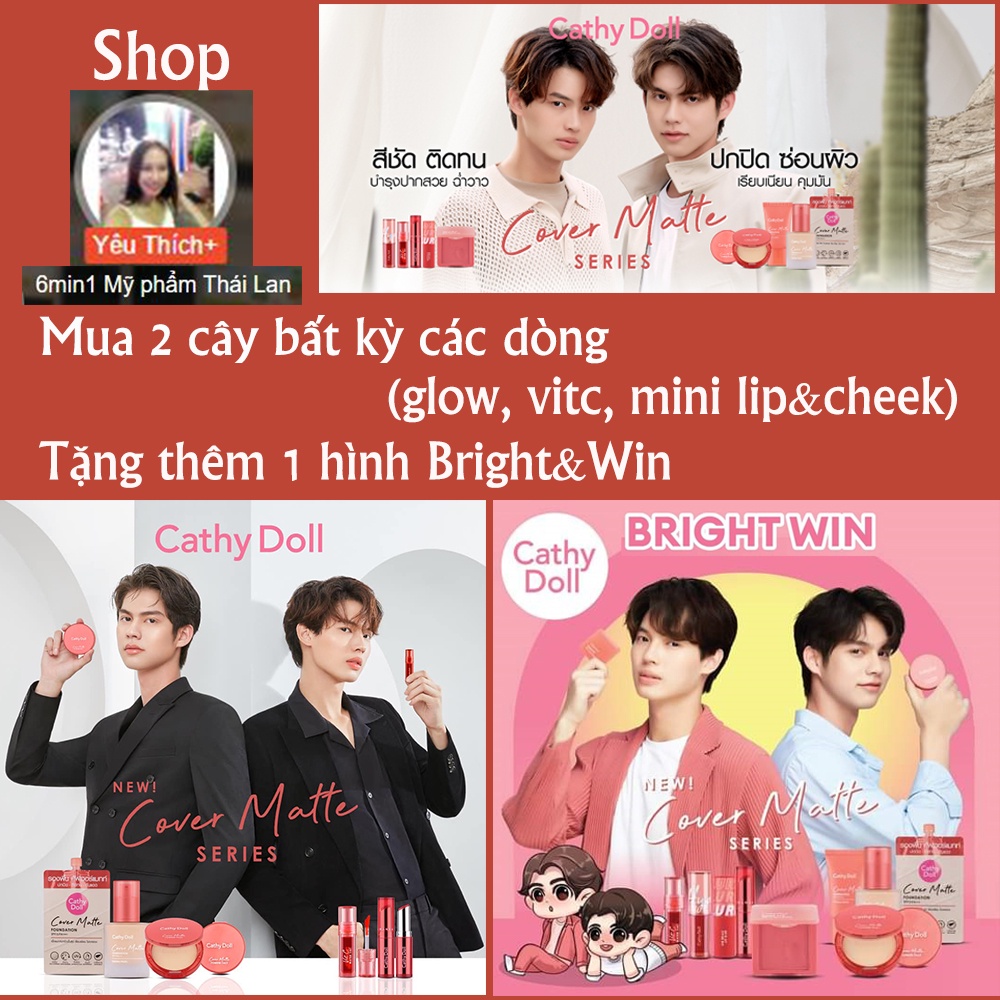 Son Cathy Doll Gel Tint Thái Lan Full 8 Màu Son 2.4g