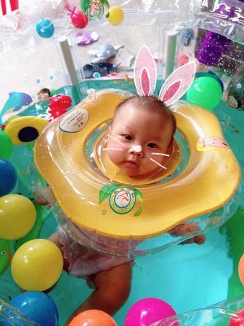 Bể bơi phao Dolphin cho bé tại nhà, giúp bé tập bơi, thư giãn, chất liệu cao su đặc bền, dễ gấp gọn