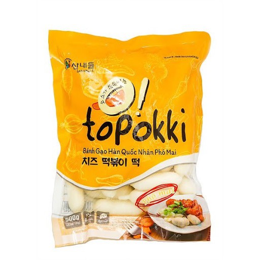 Bánh Gạo Tokbokki/ Bánh Gạo Hàn Quốc Nhân Phô Mai 500gr