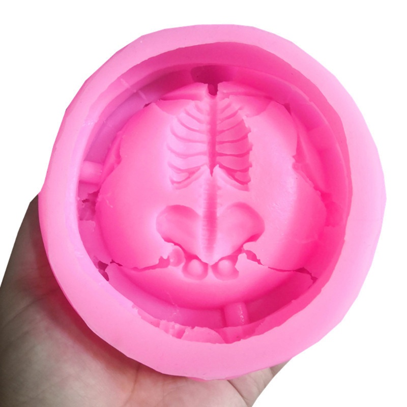 Khuôn Silicone Hình Đầu Lâu Làm Trang Sức DIY