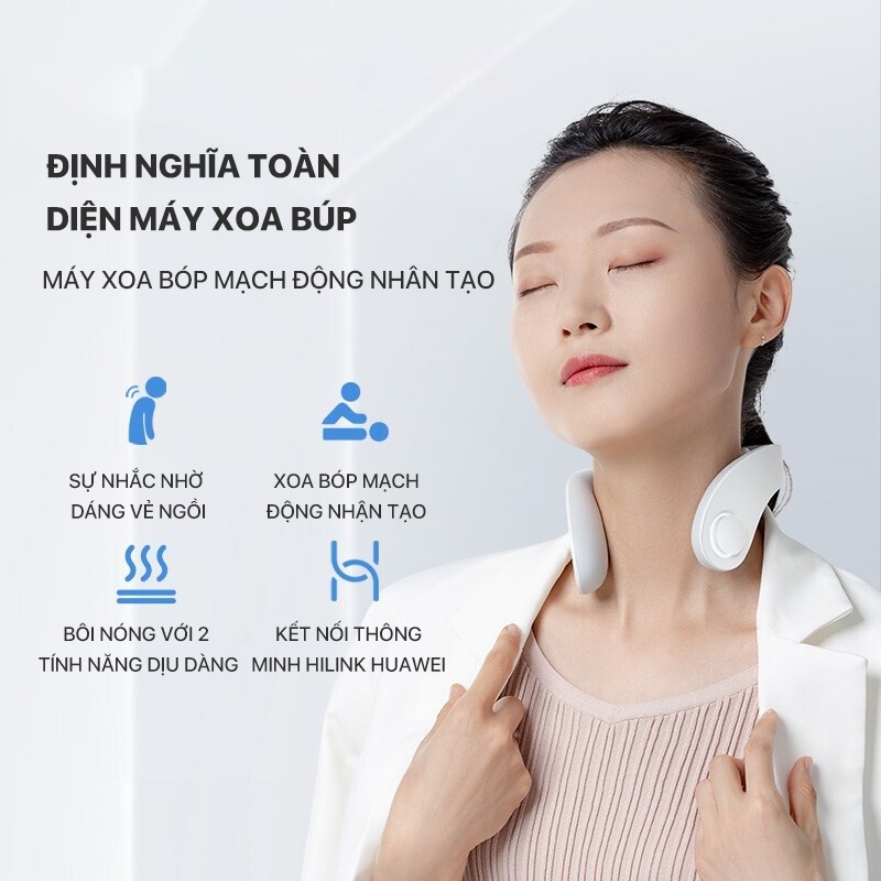 Máy massage cổ thông minh Xiaomi Jeeback G5/Jeeback G20-4 Chế Độ 8 Cường Độ Massage