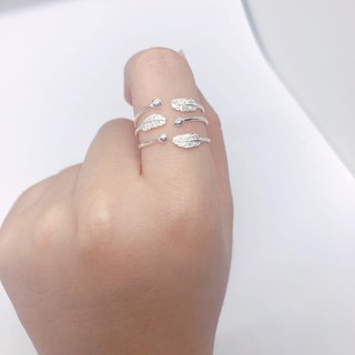 Nhẫn bạc đẹp 💖FREESHIP - Nhẫn lông vũ bạc ta