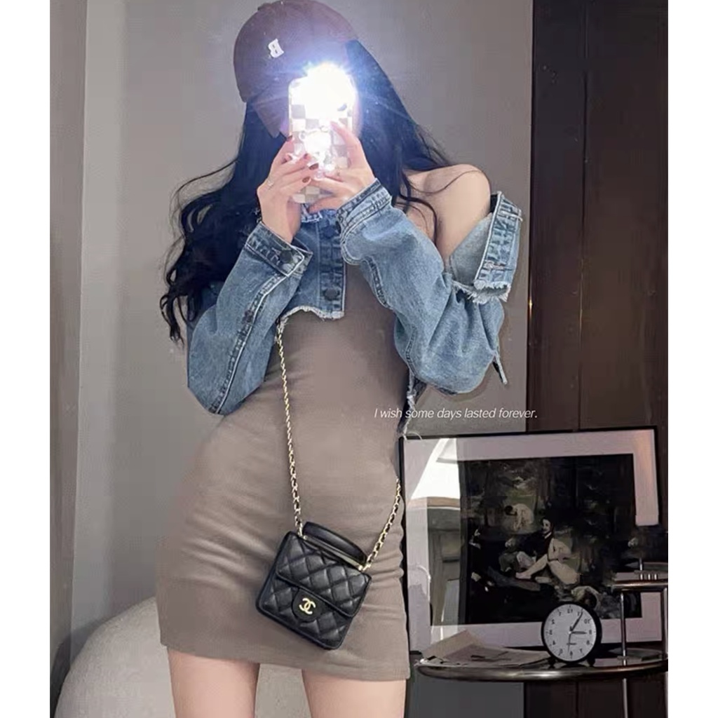 Áo Khoác Denim Thời Trang Mùa Hè Quyến Rũ Cho Nữ