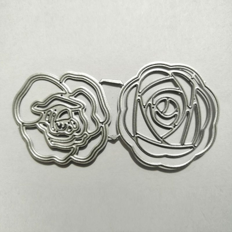 Khuôn cắt giấy kim loại hình hoa hồng dùng trang trí DIY