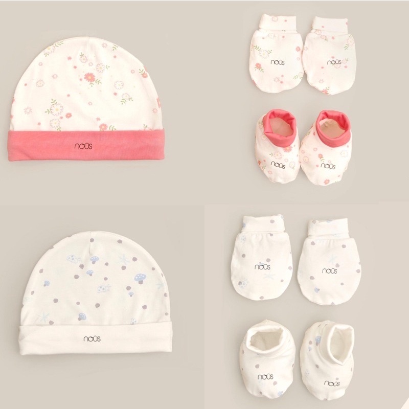 Mũ Cho Bé Sơ Sinh Nous, Chất Liệu 100% Cotton Organic Cao Cấp Mềm Mịn An Toàn Cho Trẻ Sơ Sinh Nuoiconkieuhan