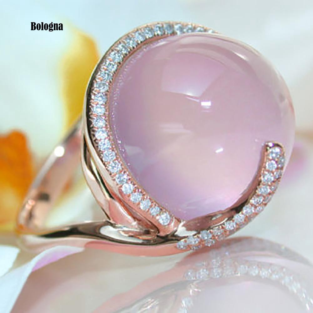 ♠Nhẫn HợP Kim ĐíNh Đá MặT Trăng Xinh XắN