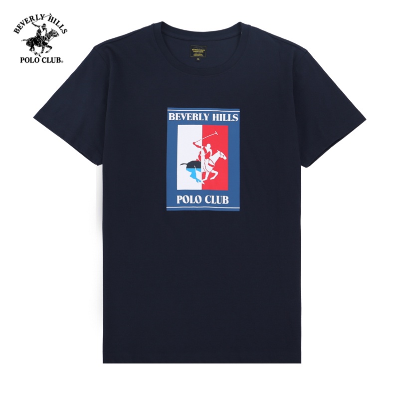 Áo Tshirt Ngắn tay Nam Beverly Hills Polo Club Regular Fit Navy TSMRSW21TL037