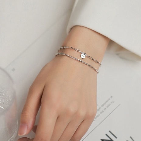 Vòng tay bạc ý 925 lucky may mắn lắc tay nữ xinh xắn