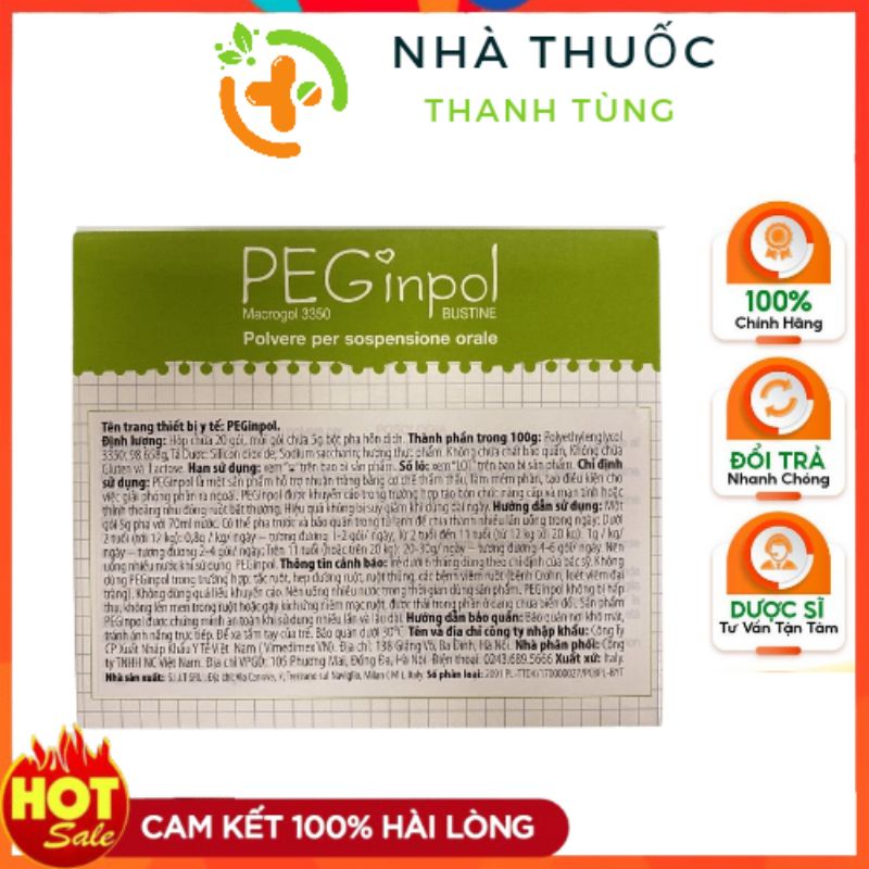 BUONA PEGINPOL giúp bé nhuận tràng , hết táo bón - nhập khẩu chính hãng