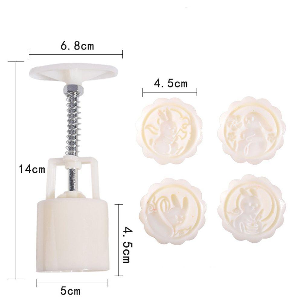 NICKOLAS Khuôn Nhấn Tay Làm Bánh Trung Thu Hình Thỏ Sáng Tạo