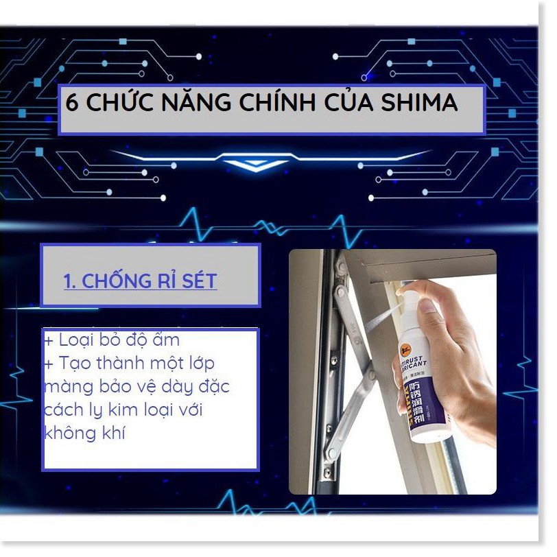 Bộ 2  chai DUNG DỊCH XỊT TẨY RỈ SÉT SHIMA ANTIRUST