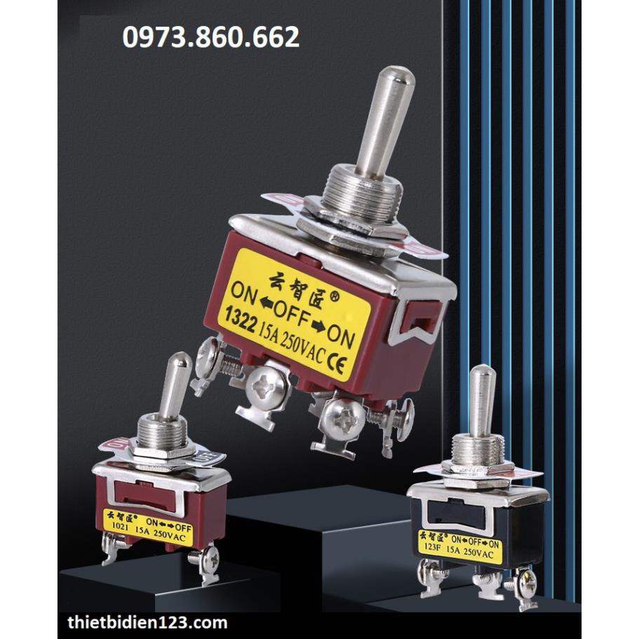 Công tắc gạt 2 chân ON - OFF 15A 1021 -TBĐ