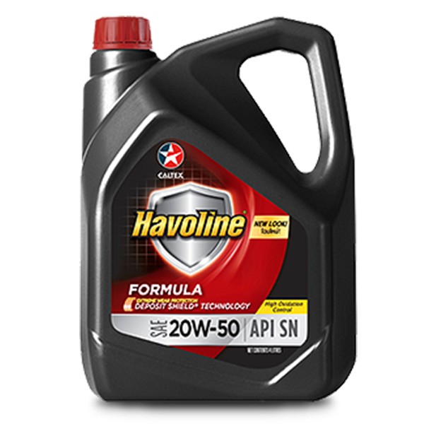 [Combo 4 Can 4L] - Nhớt Oto 20W50 Havoline Formula SN - Combo 4 can 4L