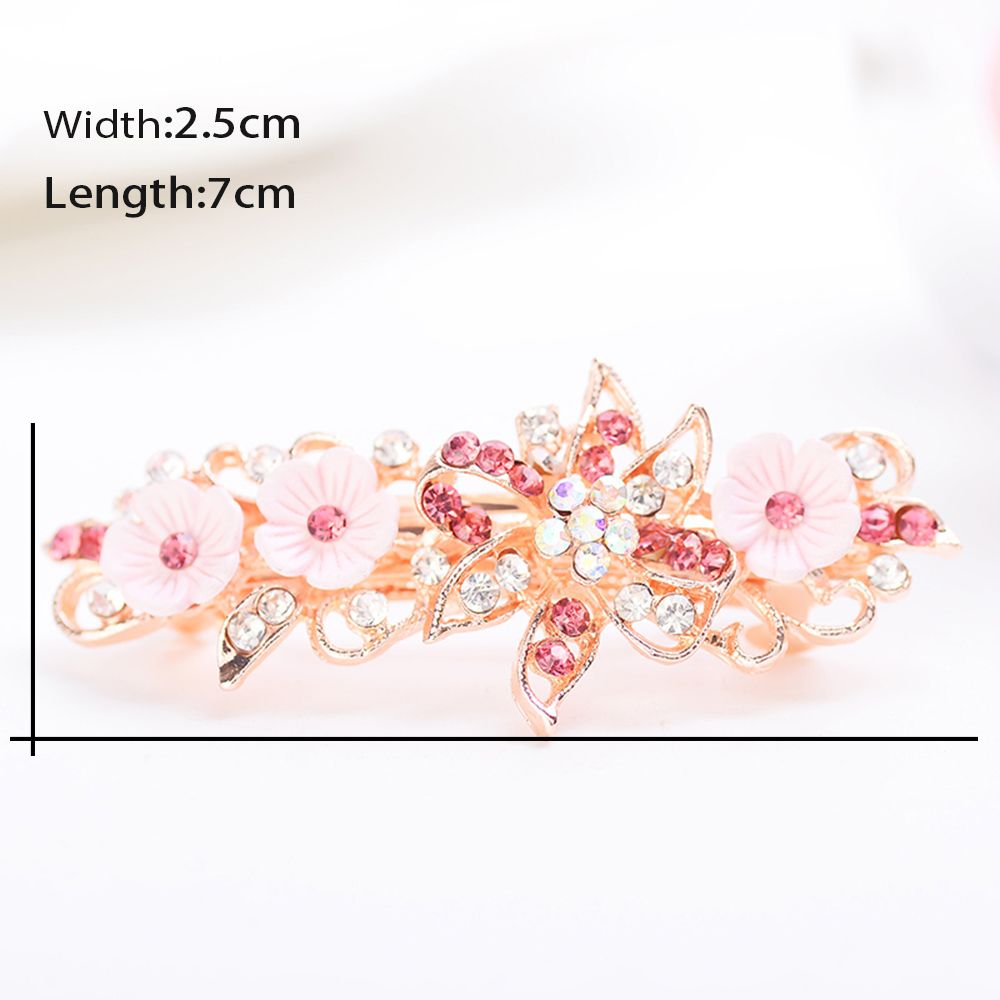 Kẹp tóc hợp kim hình bướm đính đá lấp lánh