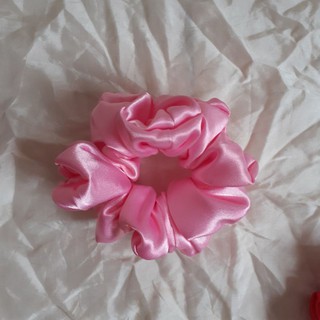 Scrunchies phi bóng đơn sắc