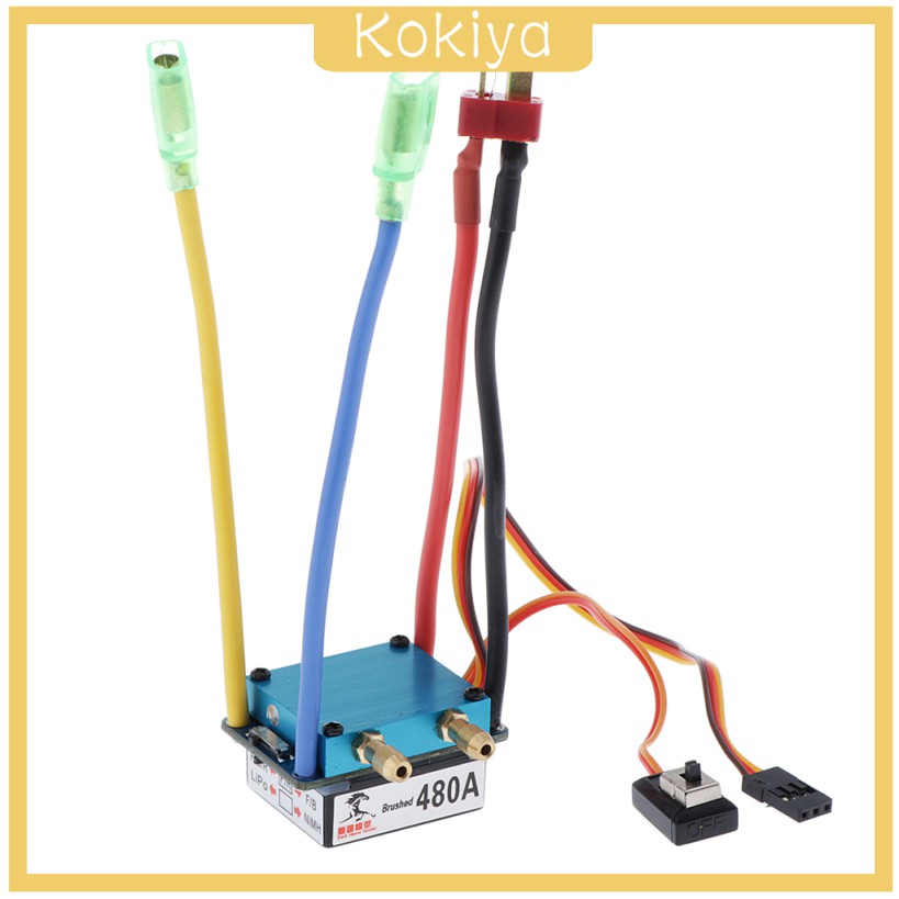 Bộ Điều Tốc ESC 480A Hai Chế Độ Có Chổi Than Cho Tàu Thuyền Accs T - Plug