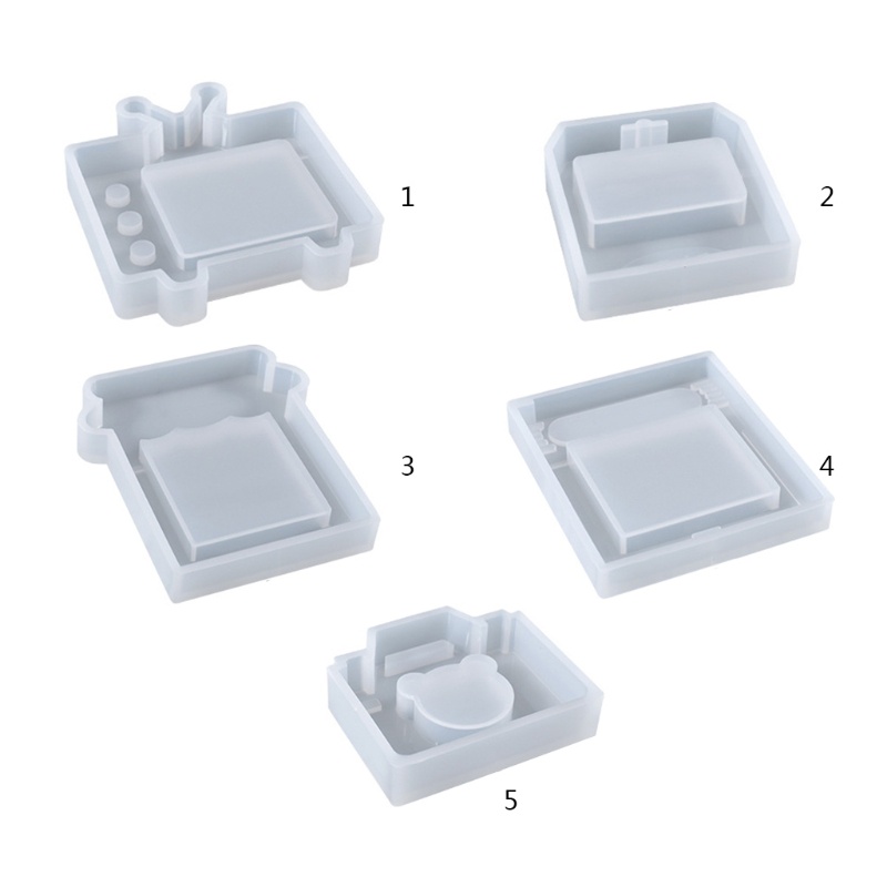 Set 1/5 khuôn silicone làm mặt trang sức hình lục lạc