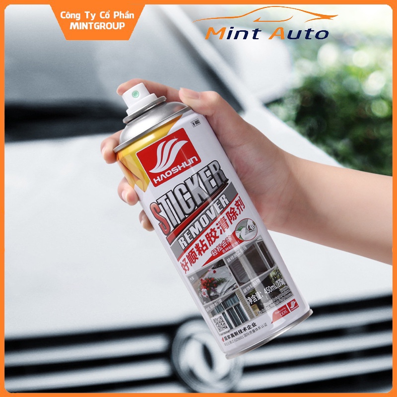 Chai xịt tẩy băng dính băng keo Sticker Remover HaoShun H-1003 dung tích 450ml