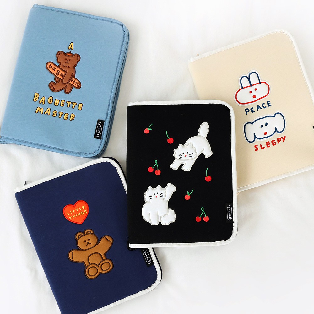 ROMANE 11inch Open Tablet PC Pouch - compatible for ipad pro air case casing bag cover sleeve storag