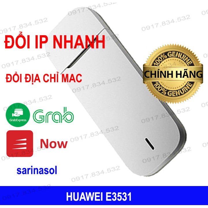 Dcom 3G Huawei Usb 3G HUAWEI E3531 tốc độ 21.6Mb Hỗ Trợ Đổi Ip Mạng Cực Tốt, Siêu Bền Bỉ