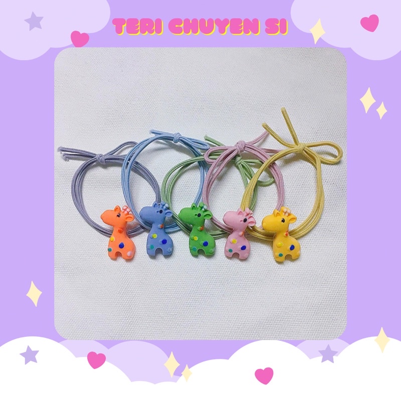 Set 5 dây cột tóc Hươu Cao Cổ