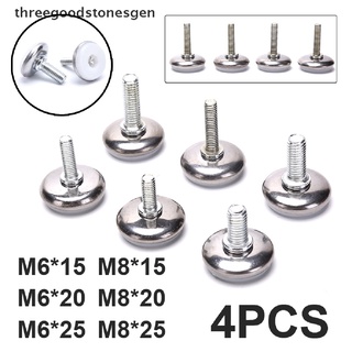 Bộ 4 Chân Bàn Bằng Thép Không Gỉ M6 M8 15 / 20 / 25mm Có Thể Điều Chỉnh Tiện Dụng