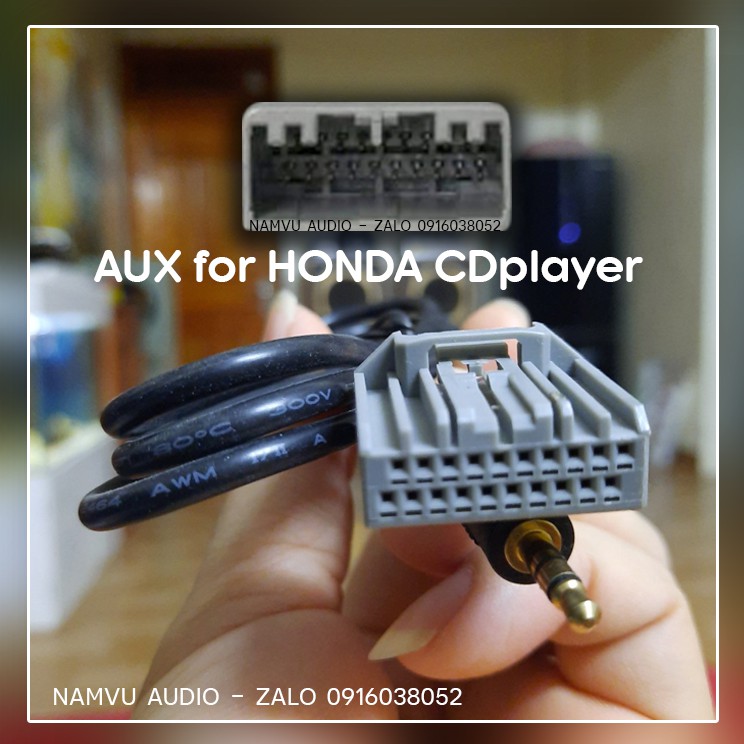 Dây Jack AUX 20PIN cho đầu CD HONDA - CRV và CIVIC