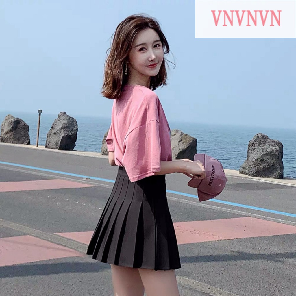 Chân Váy Midi Chữ A Lưng Cao Xếp Li | BigBuy360 - bigbuy360.vn